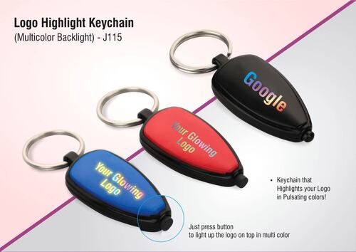 J115 a   Logo Highlight Keychain (Multicolor Backlight)