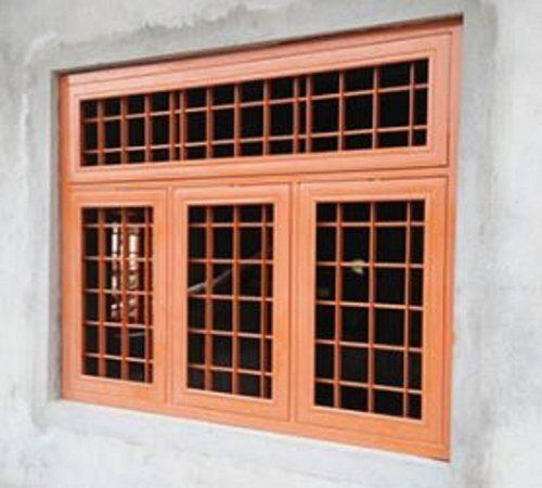 Modern Brown Residential Galvanized Wooden Window, Size Dimension 3.5 X 4.5 Feet