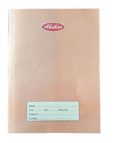 White Printed Cover School Notebook, Size: 17.5*23.5Cm (W*L)