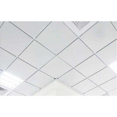 White Color Coated Pvc Laminated Gypsum Ceiling Tiles, Thickness: 8 Mm, 2 X 2 Feet Light Source: No