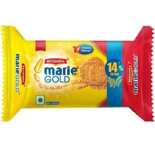 Round Sweet And Tasty Sugar Free Low In Fat Crunchy Texture Britannia Marie Gold Biscuits 