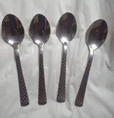 Silver Stainless Steel Spoon Set, For Kitchen, Size: 6.5 Inch