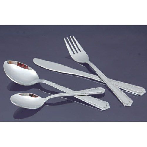 White Stainless Steel Silver Spoon