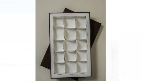 White And Brown Pvc Plastic Body 10 Inches Size Chocolate Box 