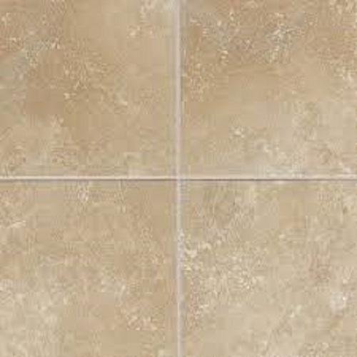 2.5 Mm Thick Square Polished Slip And Stain-Resistant Ceramic Floor Tiles - Ceramic Material, 2.5 Mm Thickness, Light Yellow Color | Stylish Look, Durable Finish, Enhances Home Decor
