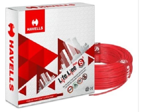 90 Meter Roll Length 2.5 Square/Meter Wire Size Havells Electric Wire 