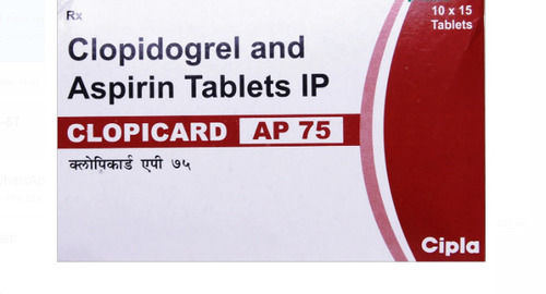 Clopidogrel And Aspirinn Tablets Ip Pack Of 10x15 Tablet 