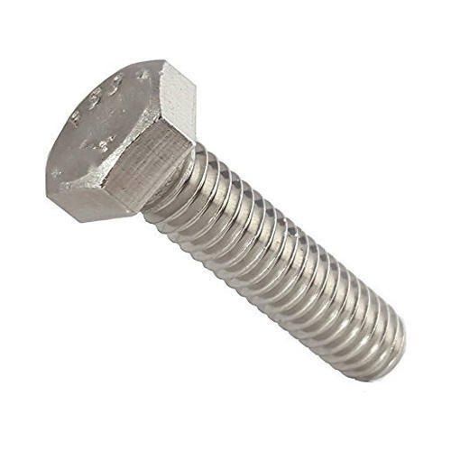 Silver Hexagonal 316 Stainless Steel Hex Bolt For Construction Use