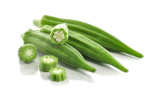 Pack Of 1 Kilogram Green Food Grade Fresh And Natural Okra 