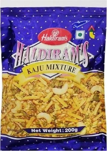 Pack Of 200 Gram Spicy And Salty Tasty Fried Haldiram Kaju Mix Namkeen  Application: Commercial