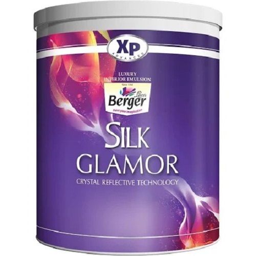 Pack Of 4 Liter Glossy Finish Industrial Grade Luxury Emulsion Wall Berger Paint 