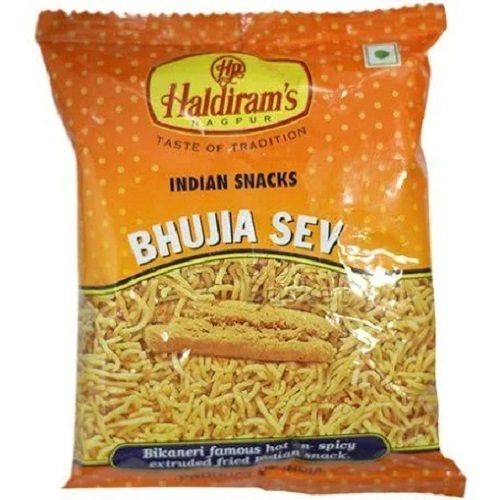 Pack Of 42 Gram Salty And Spicy Taste Haldiram Bhujia Sev Namkeen 