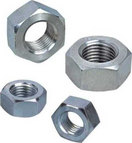 Polished Finish Rust Resistant And Strong Construction Mild Steel Nut With Robust Construction Application: Industrial