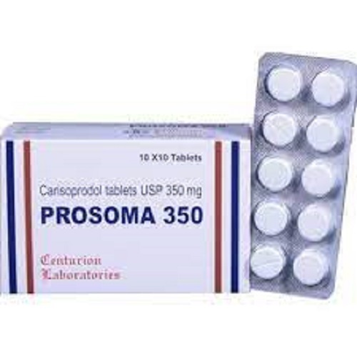 Prosoma 350 Tablets - Medicine Grade, Prescription Required | General Medicines for Adults, Store in Cool and Dry Place