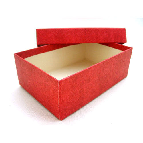 Rectangle Shape Plain Corrugated Red Carton Boxes For Gift Uses