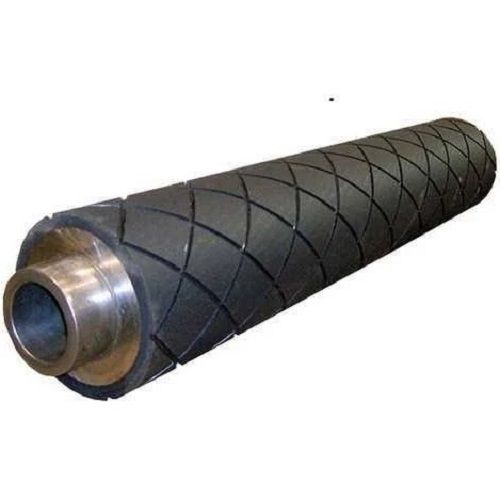 Round Shape Black 250 Mm Diameter 36 Inch Pile Length Silicon Rubber Roller