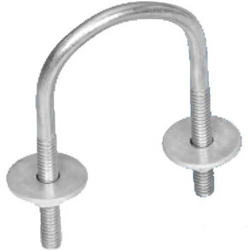 Metal U Shape Pattern 6 Inch Size Zinc Plated Finishing 6.70 Mm Diameter D Iron Clamp 