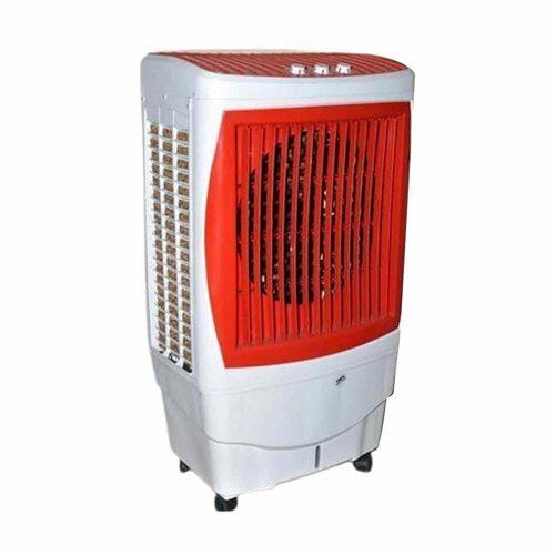 White And Red 40 Liter Capacity Floor Standing Plastic Air Cooler