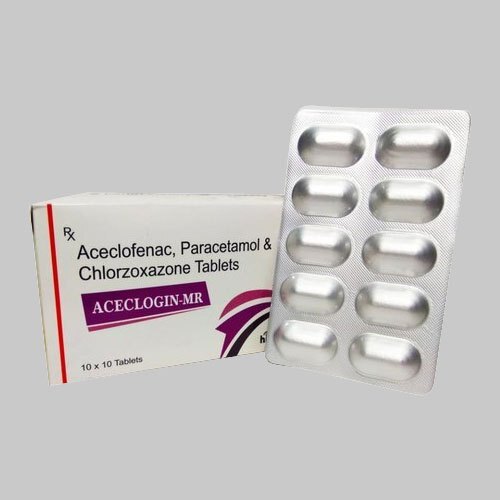 Aceclofenac Paracetamol And Chlorzoxazone Aceclogin Mr Tablets General Medicines