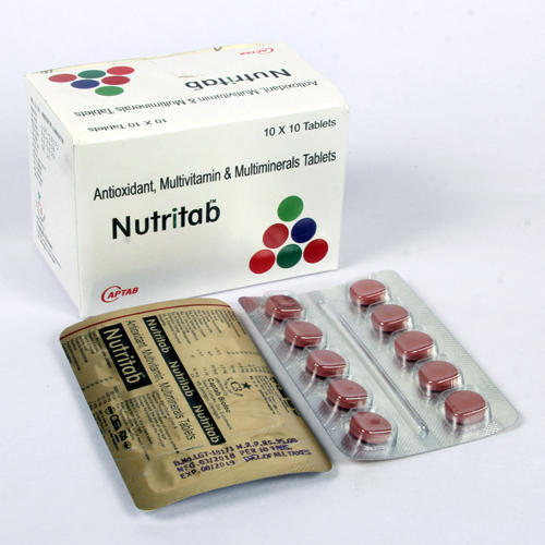 एंटीऑक्सिडेंट मल्टीविटामिन और मल्टीमिनरल्स न्यूट्रिटैब टैबलेट सामान्य दवाएं