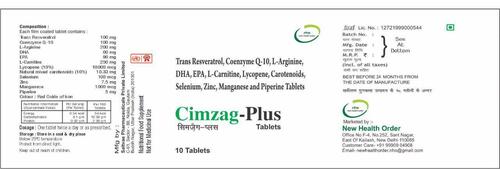 Cimzag-Plus Tablets, Health Supplement