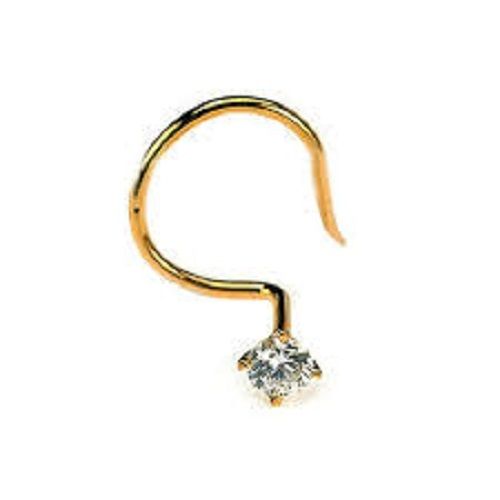 Fine Finish Premium Yellow Gold Nose Pins Grade: A