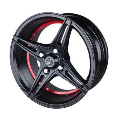 Matt Black Undercut Red Neo Xplod Alloy Wheel