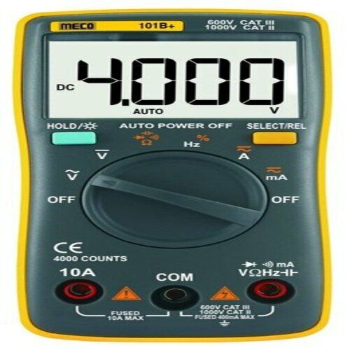 Durable Meco101B With 1 Set Test Lead And 1.5V Battery Digital Multi-Meter