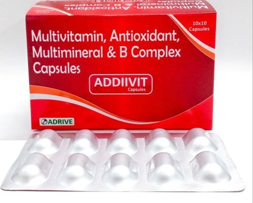 मल्टीविटामिन एंटीऑक्सिडेंट मल्टीमिनरल और बी कॉम्प्लेक्स एडिविट कैप्सूल सामान्य दवाएं