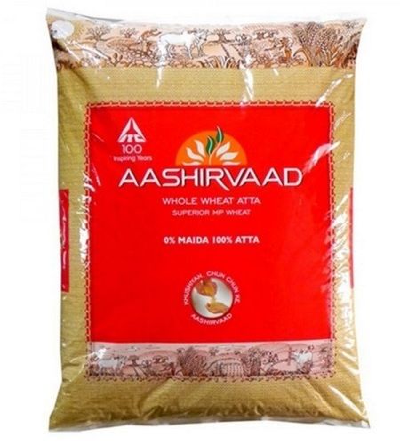 Packaging Size 5 Kilogram Pure And Fresh White Aashirvaad Wheat Flour
