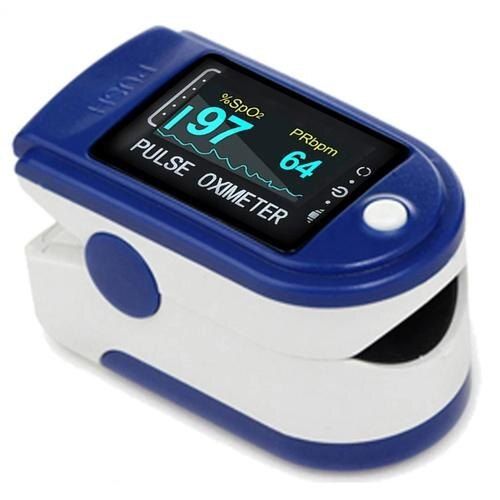 Portable Dual Color Oled Display With Battery Finger Pulse Oximeter