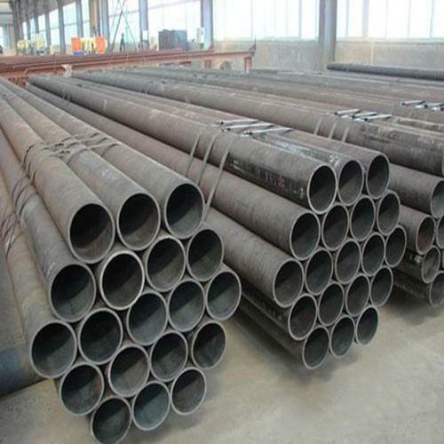 Round Shape Silver Color Solid Carbon Steel Pipes