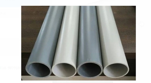 White And Grey Round 2 Mm Thickness 2 Meter Length Pvc Plastic Pipe