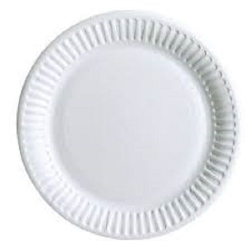 White Disposable Paper Plates For Events And Party Use