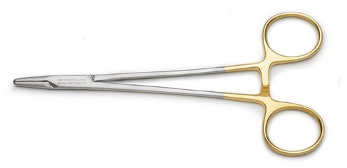 20 Gram Weight Silver Stainless Steel Material Surgical Needle Holder 