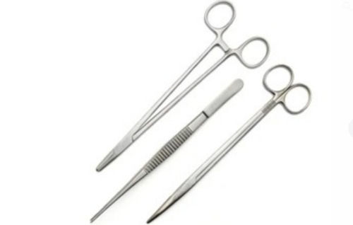 5 Inch Size Silver Stainless Steel Material 20 Grams Weight Needle Holder