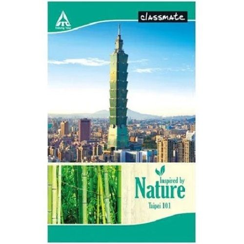 92 Pages Printed Cover Rectangular Long Size Unruled Classmate Notebook