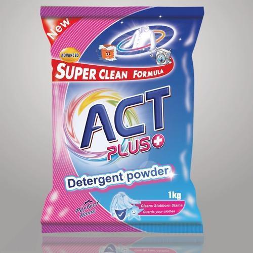 Act Plus Detergent Powder, Packaging Type: Packet, Packaging Size: 1 Kg