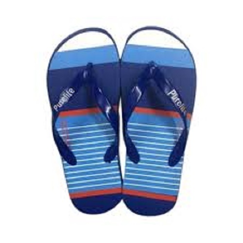 नीला बेहद आरामदायक और हल्का पुरुषों के लिए डेली वियर रबर स्लिपर