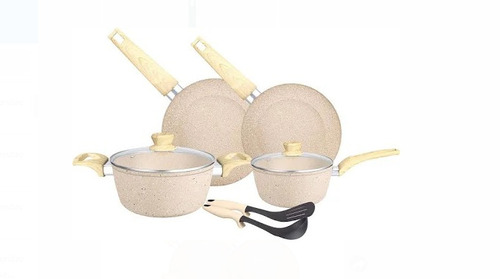 Gray Pack Of 5 Pieces Non Stick Aluminium Cookware Set 