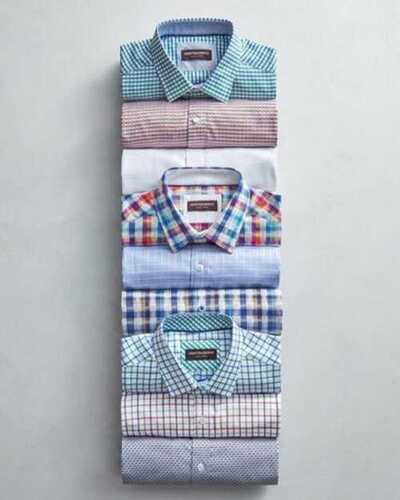 Men'S Cotton Shirt In Plain Pattern Available In Various Color, Skin Friendly