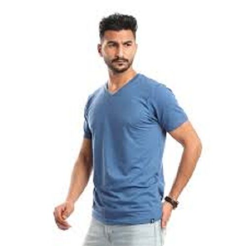 Mens Short Sleeves And O Neck Plain Cotton T-Shirts For Casual Wear Age Group: 16 To Above