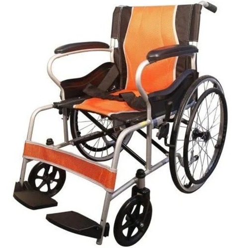 Orange And Black Weight 15 Lb Capacity 250 Lbs Mild Steel Four Wheelchair 