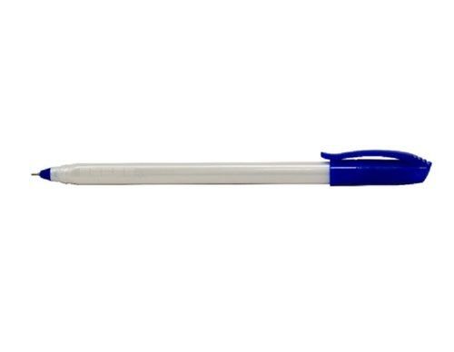 White Smooth Writing Light Blue Ink Plastic Ball Pens