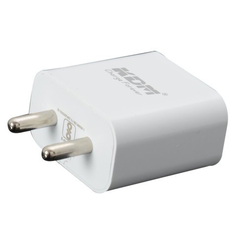 White 31 Amp Single Pin Connect Mobile Charger For Fast Charging - Plastic Body, Compact & Lightweight Design, Pure White Color for Easy Portability