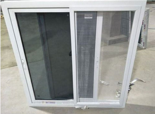 White Aluminum And Glass Rectangular And Polished Finish Upvc Glass Door 