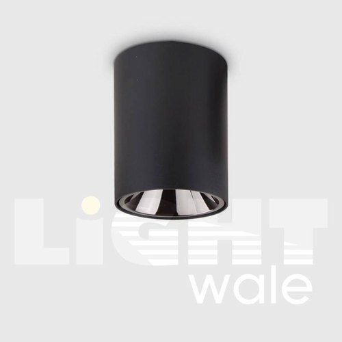 Black 12w Energy Efficient Sleek Modern Design Aluminium Round Led Black Light