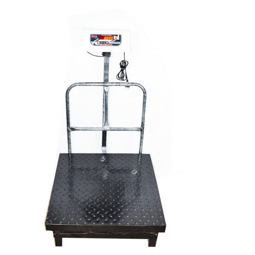Black And Silver Steel 150 Kg Capacity Paint Coated Electronic Platform Scale 