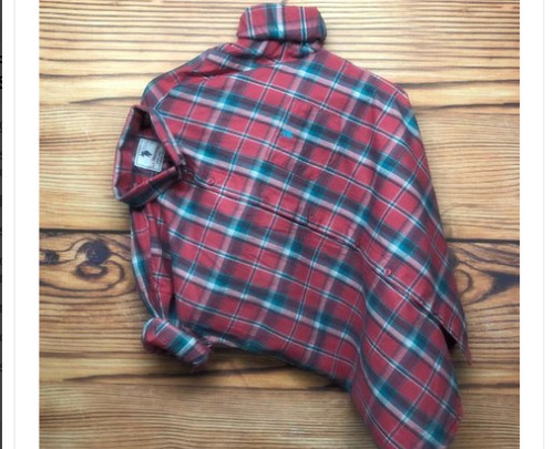 Maroon And Blue Checked Pattern Full Sleeve Washable Men'S Cotton Shirt