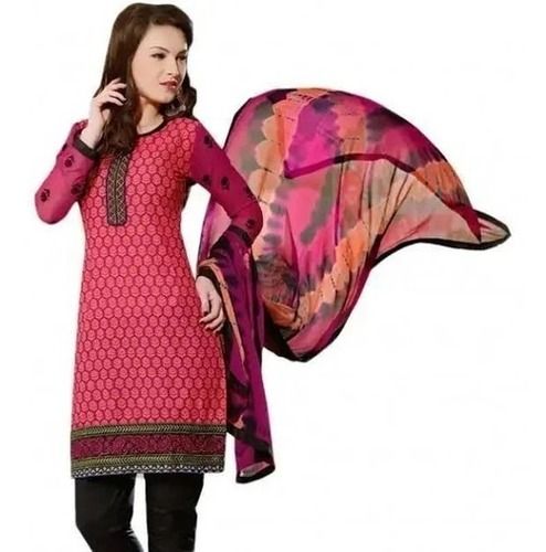 Maroon Full Sleeves Washable And Comfortable Printed Cotton Suits 